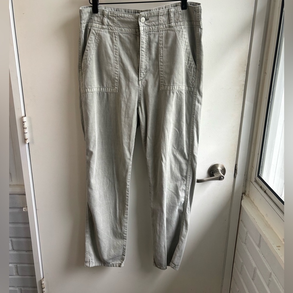 Joes The Honor High Rise Vintage Straight Leg Cotton Lyocell Green Pants size 29 - Picture 2 of 14